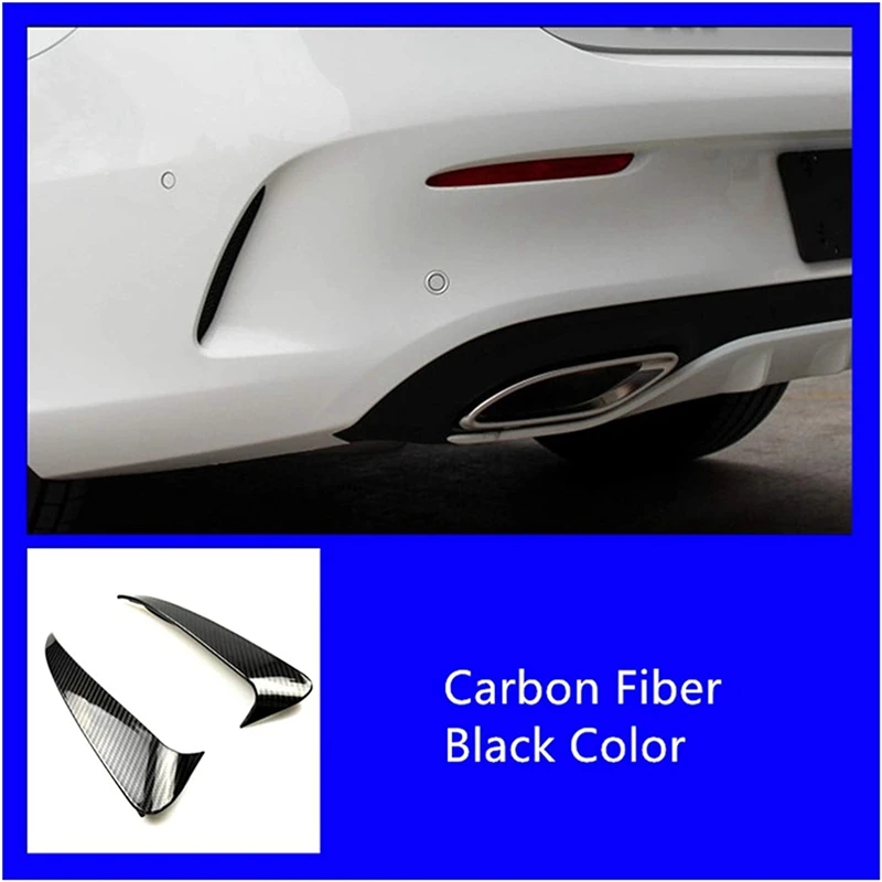 

Rear Bumper Spoiler Both Side Canard Decoration Cover Trim for Mercedes Benz C Coupe C205 2015-2019 Car Styling