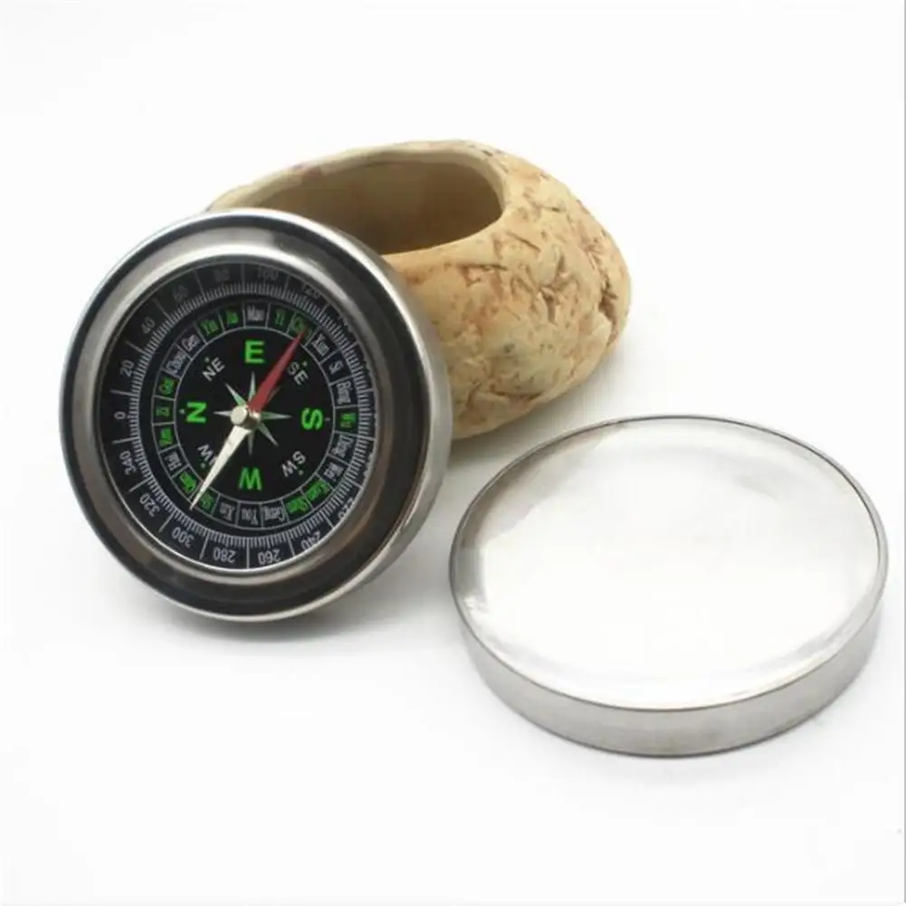 

77mm Metal Stainless Steel Mini Handheld Portable Compass Student Climbing Hike Gift Navigation for Outdoor Activities