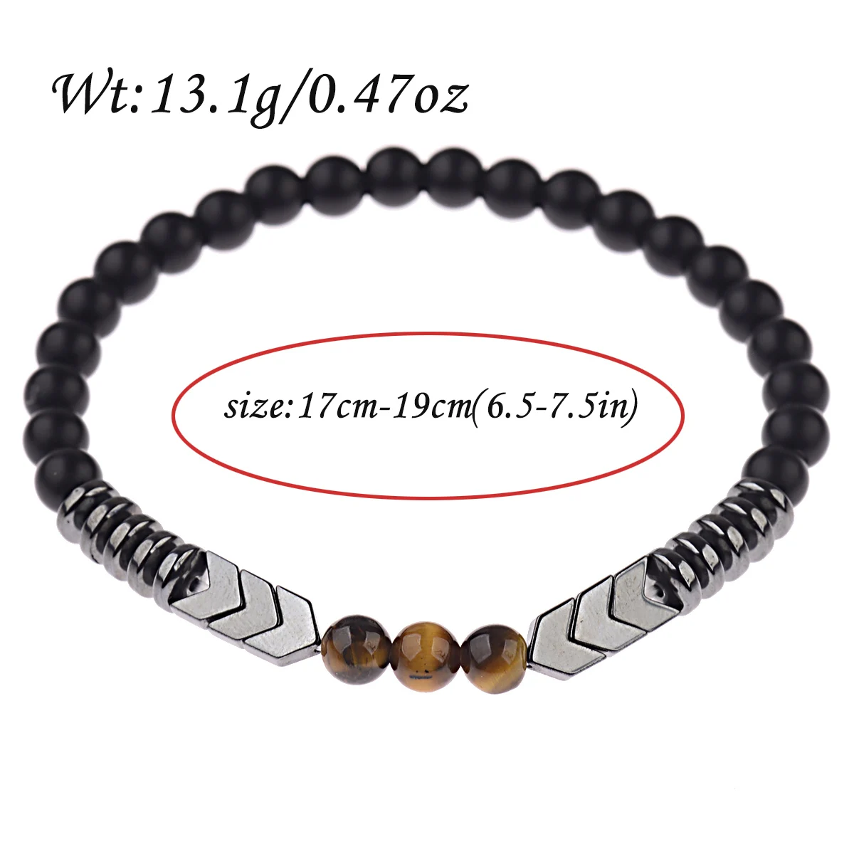 Лидер продаж магнитный браслет из гематита бусины эластичный магнит для