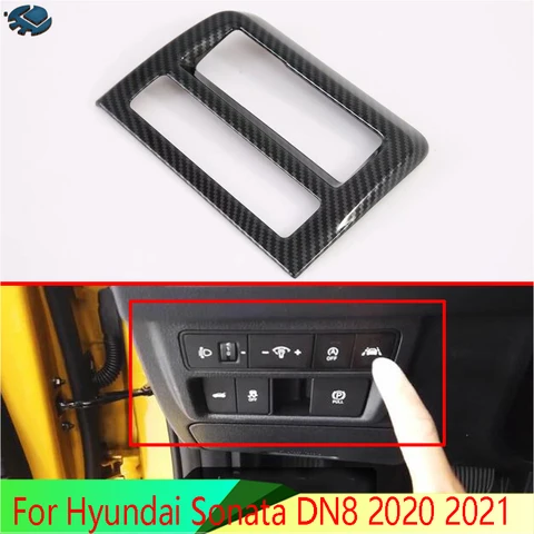 Автомобильные аксессуары для Hyundai Sonata DN8 2020 2021, карбоновое волокно