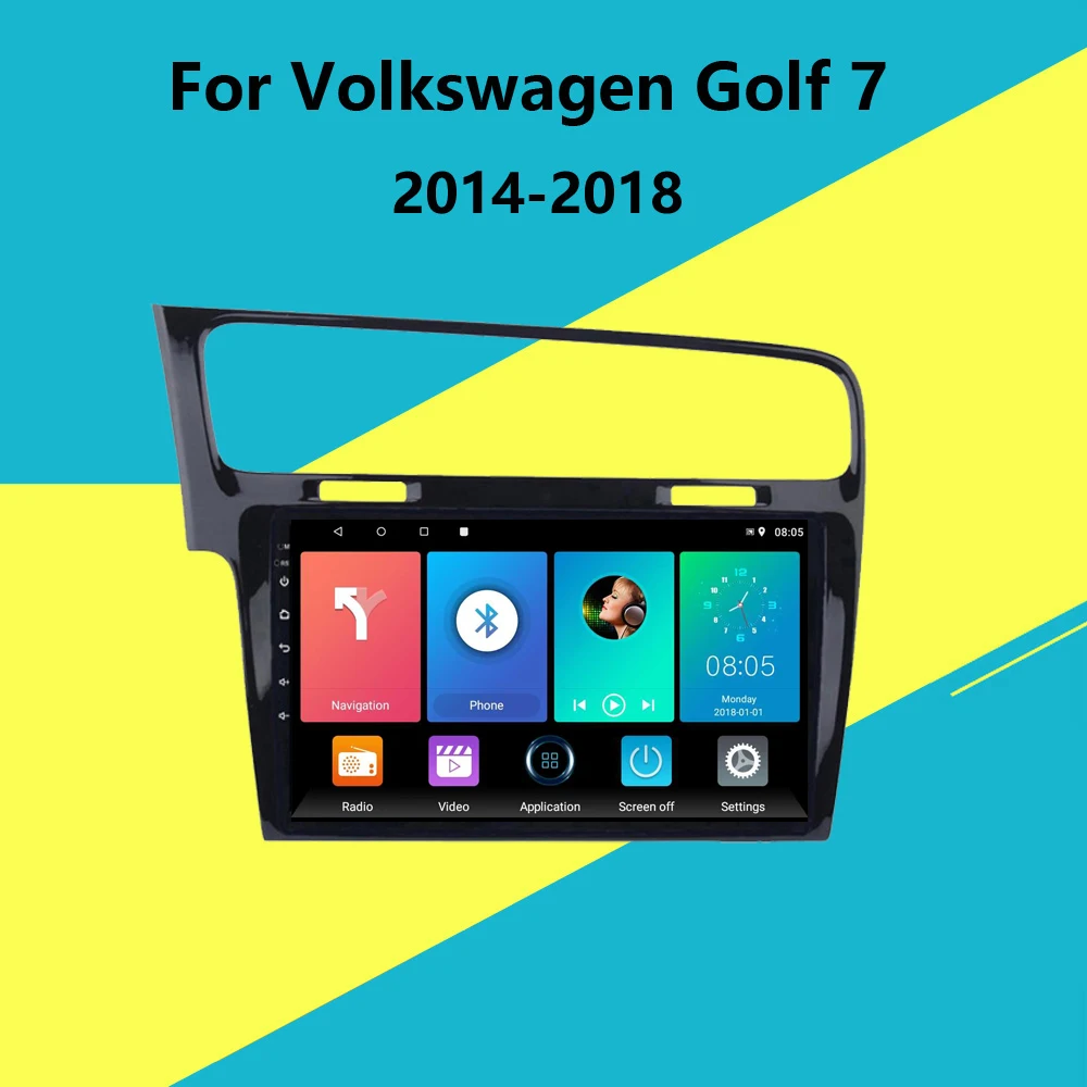 

For Volkswagen Golf 7 2014 2015 2016 2017 2018 10.1 Inch Android 2 Din Car Radio WIFI GPS Navigation Stereo Multimedia Player