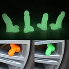 Колпачок для стержня клапана пениса Prank, идеальный светящийся колпачок для автомобильного колеса, светящийся колпачок для шины в форме, колпачок для автомобильного колеса крышки стержня вентиля шины s