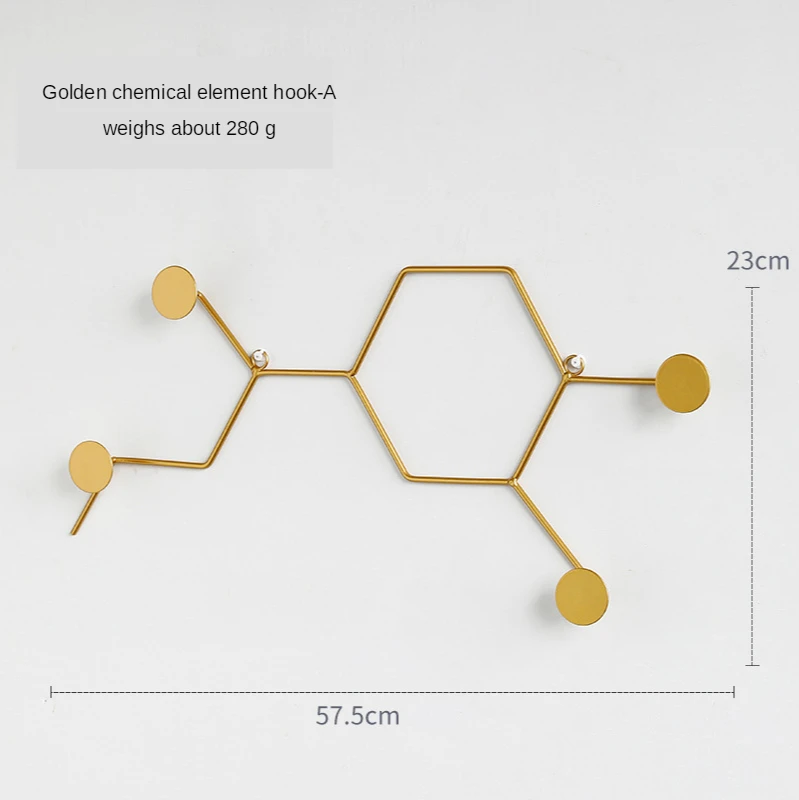 Новый Химический молекулярный крючок железная художественная стена