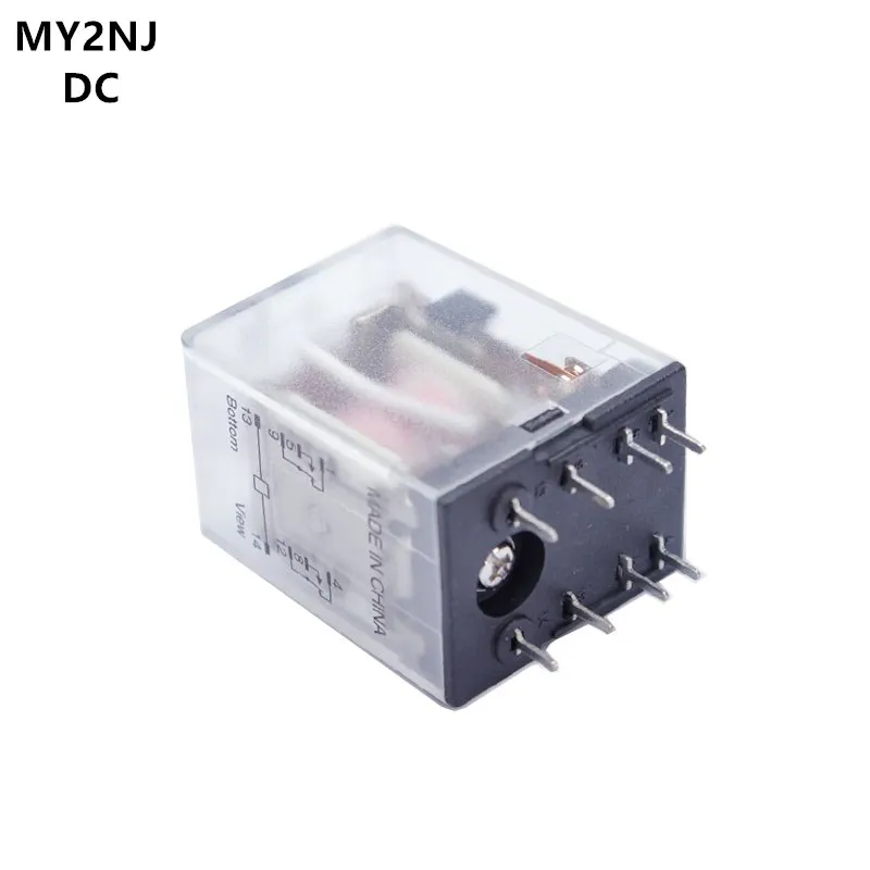 MY2P HH52P MY2NJ DC 12 В 24 в 36 48 110 220 8-контактная катушка общего назначения DPDT Micro Mini