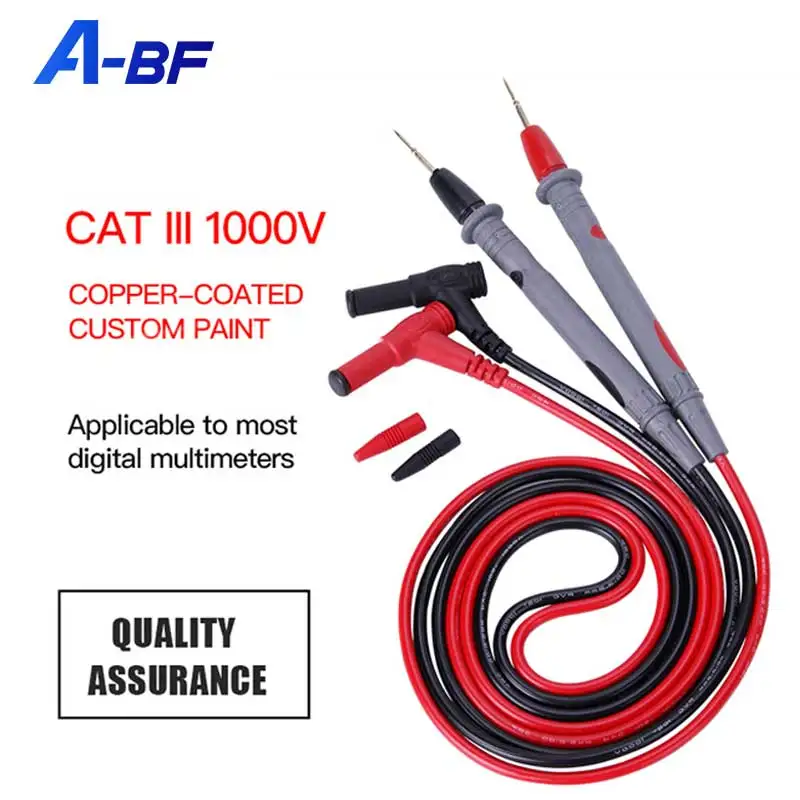 

A-BF 1000 В 10A/20A щуп для мультиметра, 1 пара, Универсальный цифровой мультиметр, тестовый провод свинцовая Шпилька, ручка, кабель 80 см для цифрово...