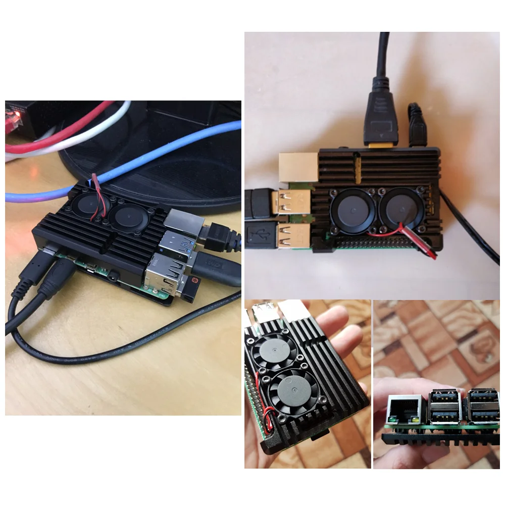 Для Raspberry Pi 4 B/3 B + 2019 новейший комплект системы охлаждения 3 5 дюймовый ЖК-экран