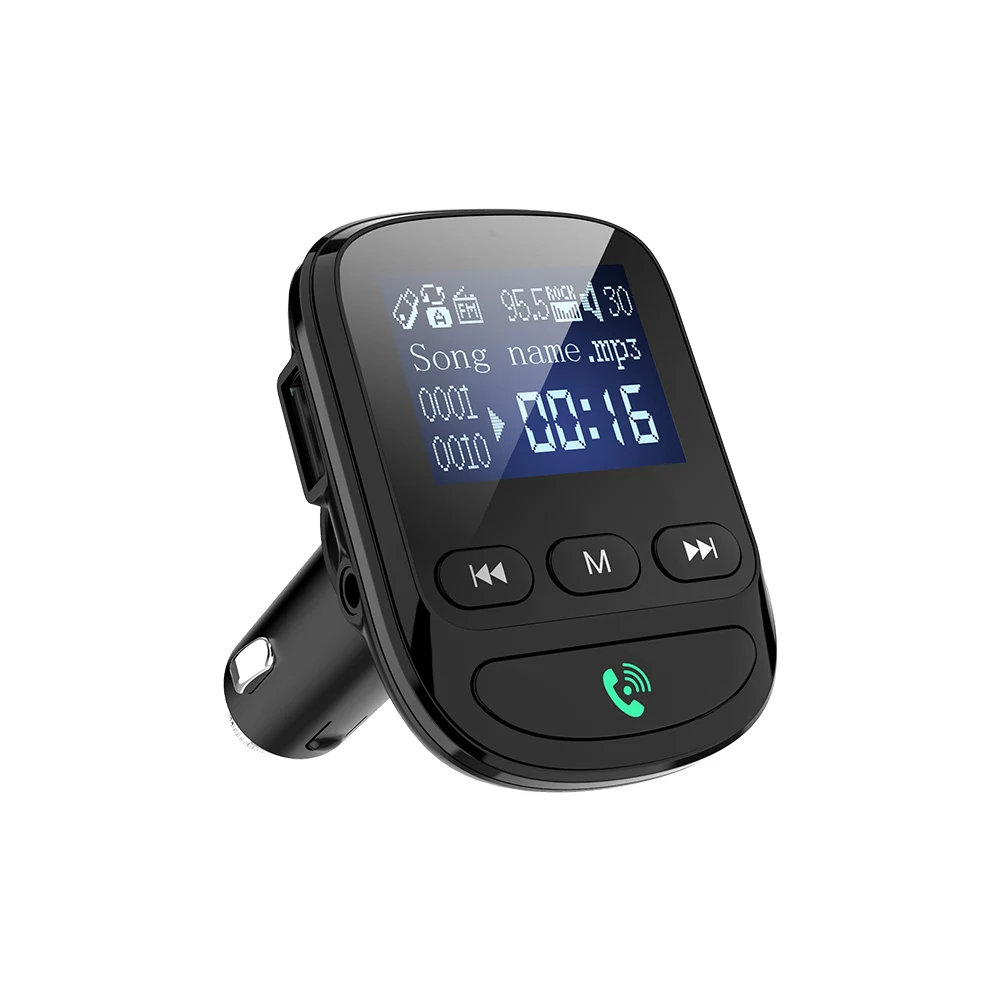 

Onever Wireless FM Transmitter Car Bluetooth 5.0 Adapter Handsfree Car Kit AUX Bluetooth Receiver Support TF/U Disk Manos Libres