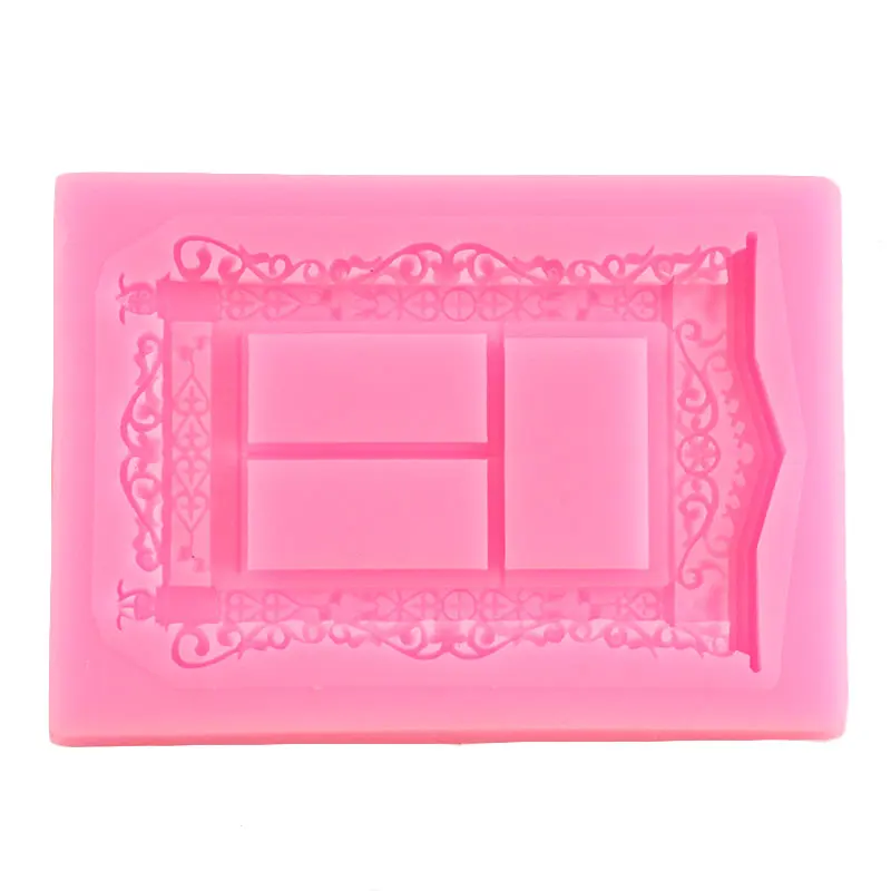 Sugarcraft Window Silicone Mold DIY Frame Cake Border Fondant Decorating Tools Candy Clay Chocolate Gumpaste Molds | Дом и сад