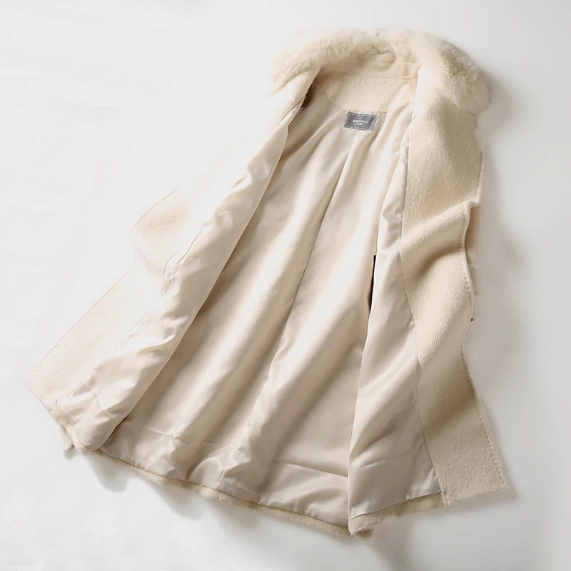Зимнее пальто женское модное из натурального меха 2020 Женская куртка для стрижки