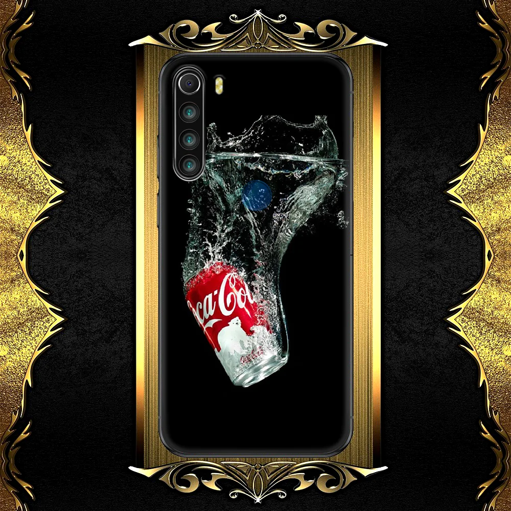 

Coca Coke Phone Case Cover Hull For XIAOMI Redmi 8 9 9C Note 6 7 8 9 9S K20 K30 K40 Pro Plus black Shell Tpu Hoesjes Fashion