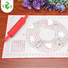 Инструменты для выпечки, Платиновый силиконовый коврик высокой температуры, пищевой подкладка для замешивания теста, экологически чистые инструменты для выпечки, силиконовый коврик для выпечки S  L