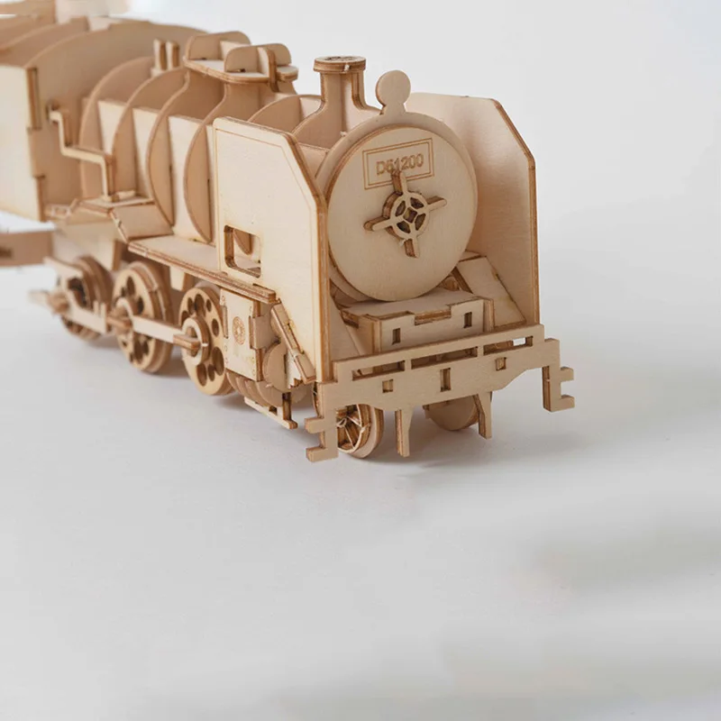 Игрушки сделай сам паровоз поезд Парусный корабль 3D деревянная головоломка