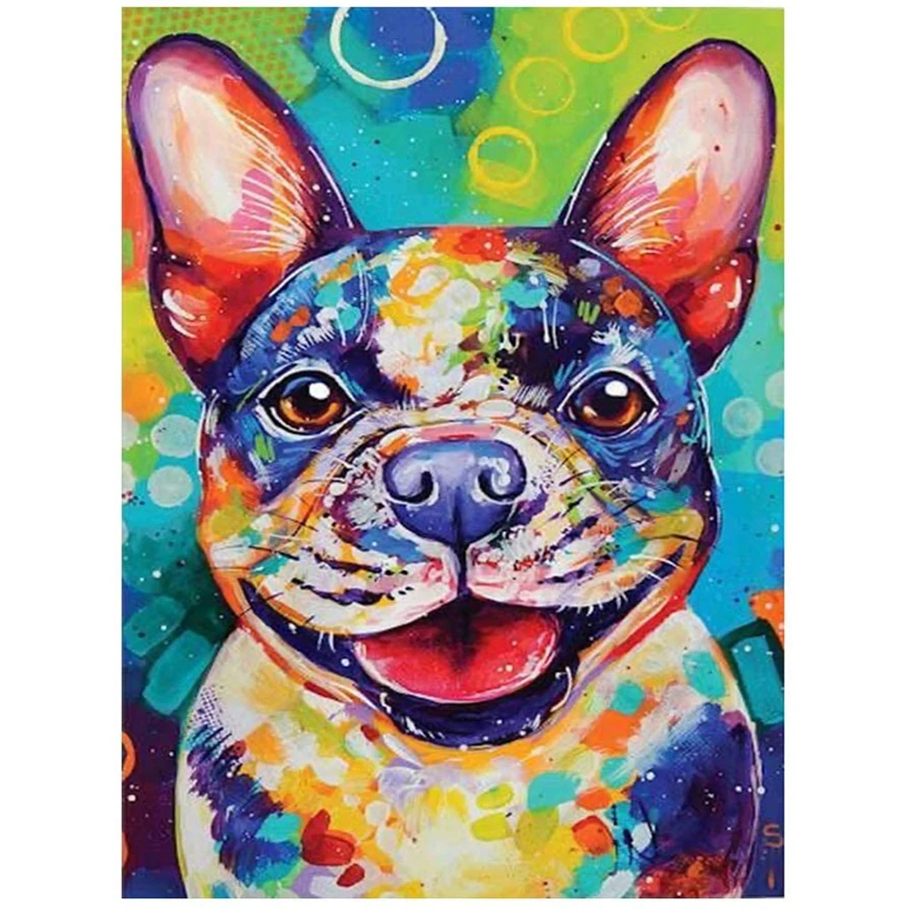 Животное Собака терьер DIY Алмазная вышивка 11CT крест стежка Наборы Рукоделие