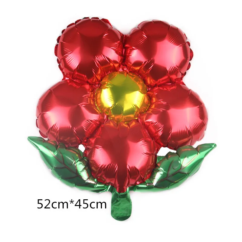 2 шт. 18 дюймов цветы алюминиевая фольга розовый/синий/золотой/серебристый/красные
