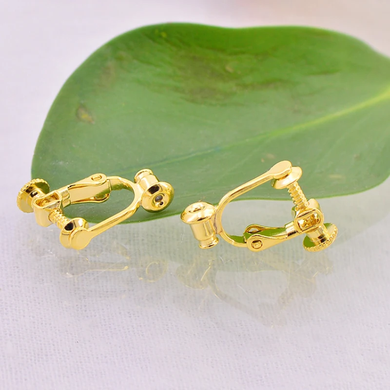 

10Pcs/Lot Bullet Head Non-pierced Ear Clip U-shaped Converter Earring Earring Accessories DIY Material for Making Earrings