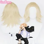 Парик для косплея Manjiro Sano, термостойкие синтетические короткие волосы для косплея Токио, 44 см, из аниме Мстители Сано на Хэллоуин