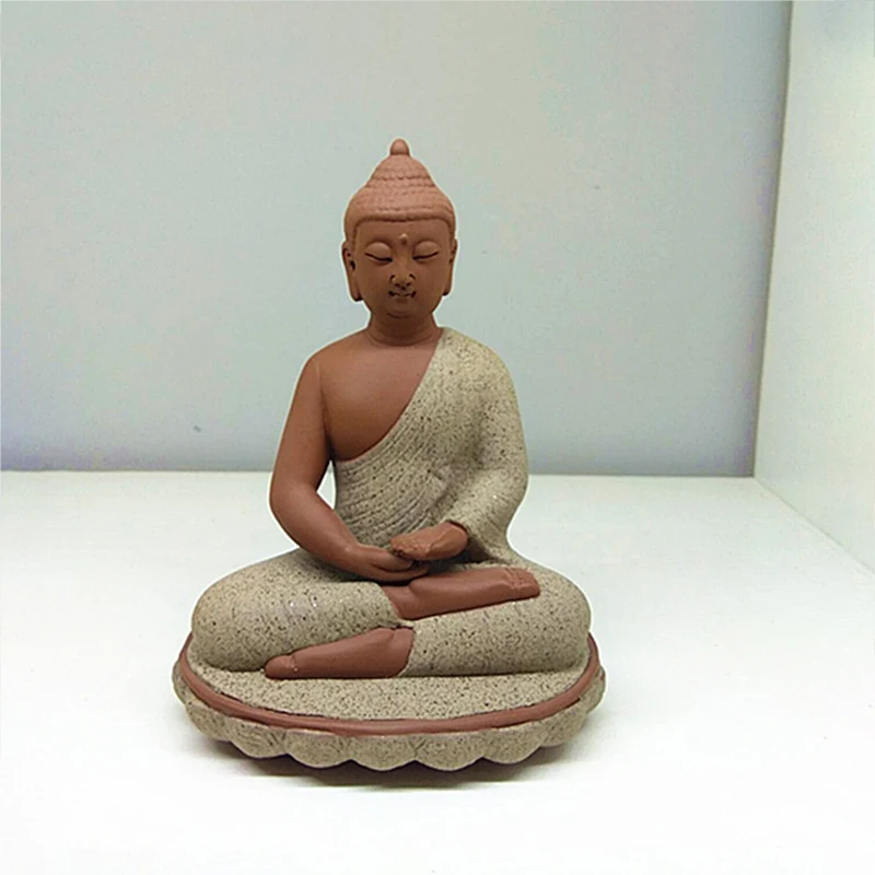 Украшение дома статуя Будды Шакьямуни день Таиланд Керамика ремесла крыльцо
