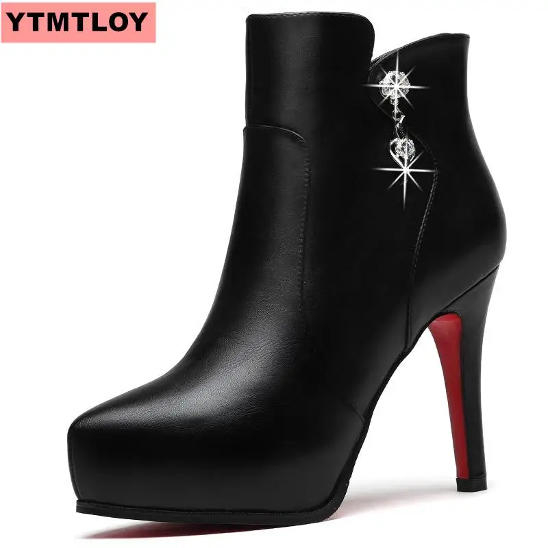 Женские ботинки Martin на очень высоком каблуке удобные платформе ботильоны