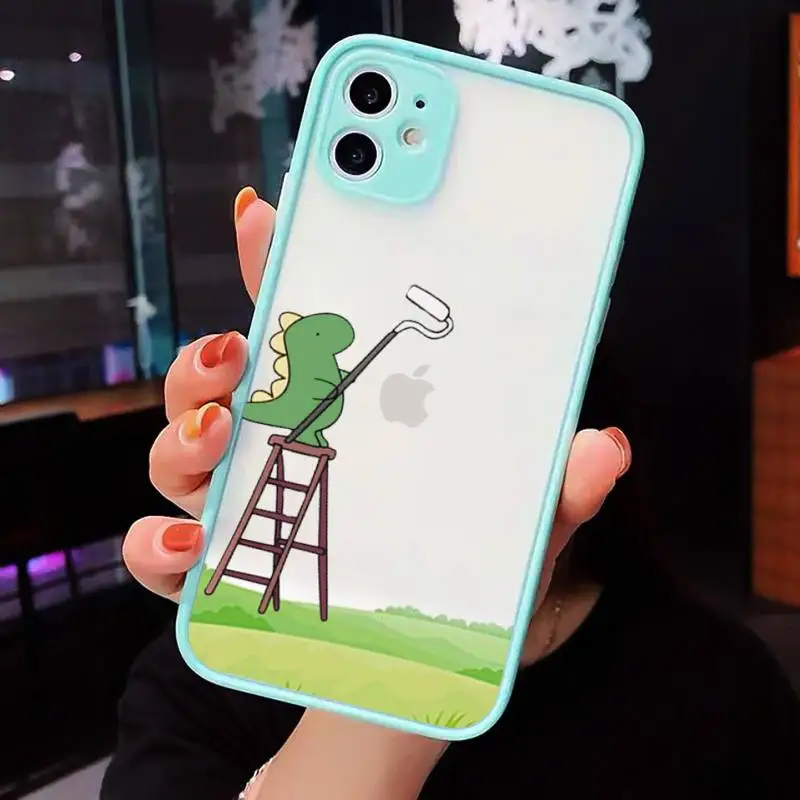 

Astronaut Planet Star Phone Case Matte Transparent for iPhone 7 8 11 12 s mini pro X XS XR MAX Plus cover funda