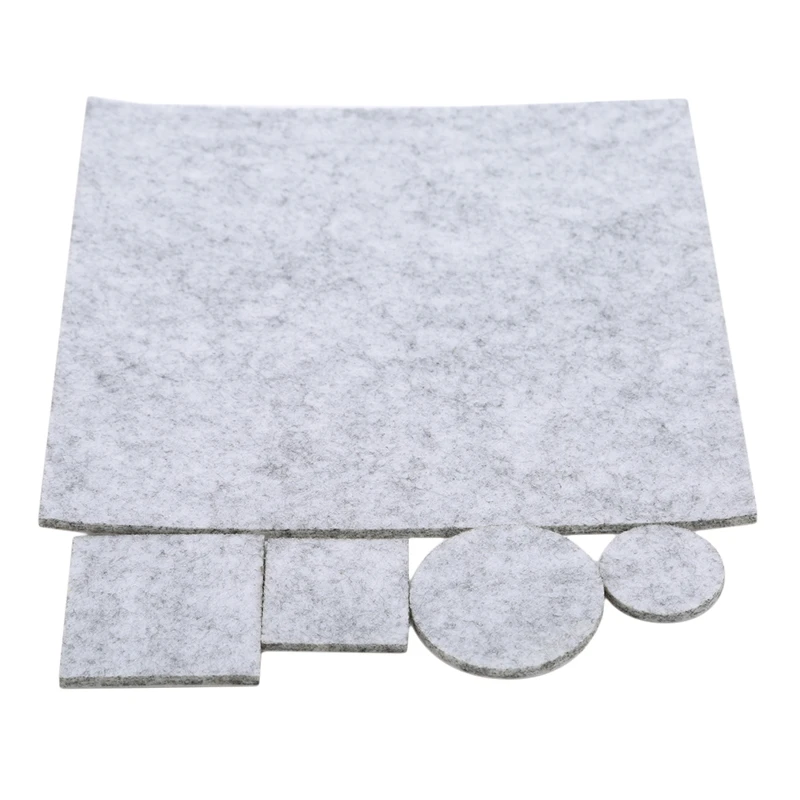 130pcs light grey 1 комплект, домашний нескользящий войлочный стикер, приспособления, наклейки, полезные защитные накладки, бесшумные износостойкие глушители, накладки для мебели - Цвет: 130pcs light grey