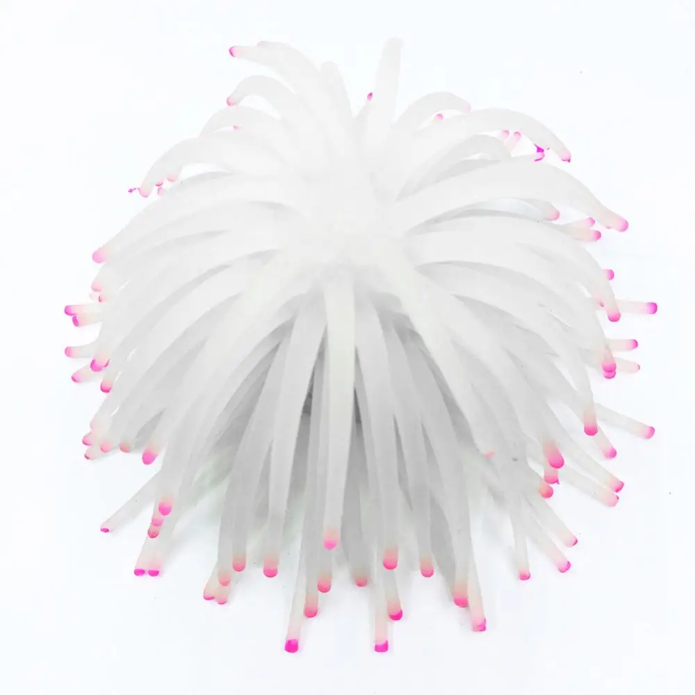 Водное растение мягкий искусственный морской шар анемон орнамент для аквариума