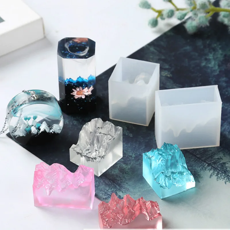 Маленькая натуральная зачарованная силиконовая форма в виде долины пейзаж