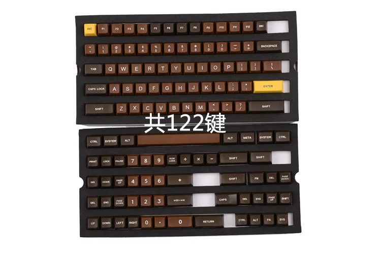 1 комплект PBT краситель Сублимация SA профиль Чехлы для клавиш chocolates мел в Майями ночь механическая клавиатура колпачка для MX переключатели