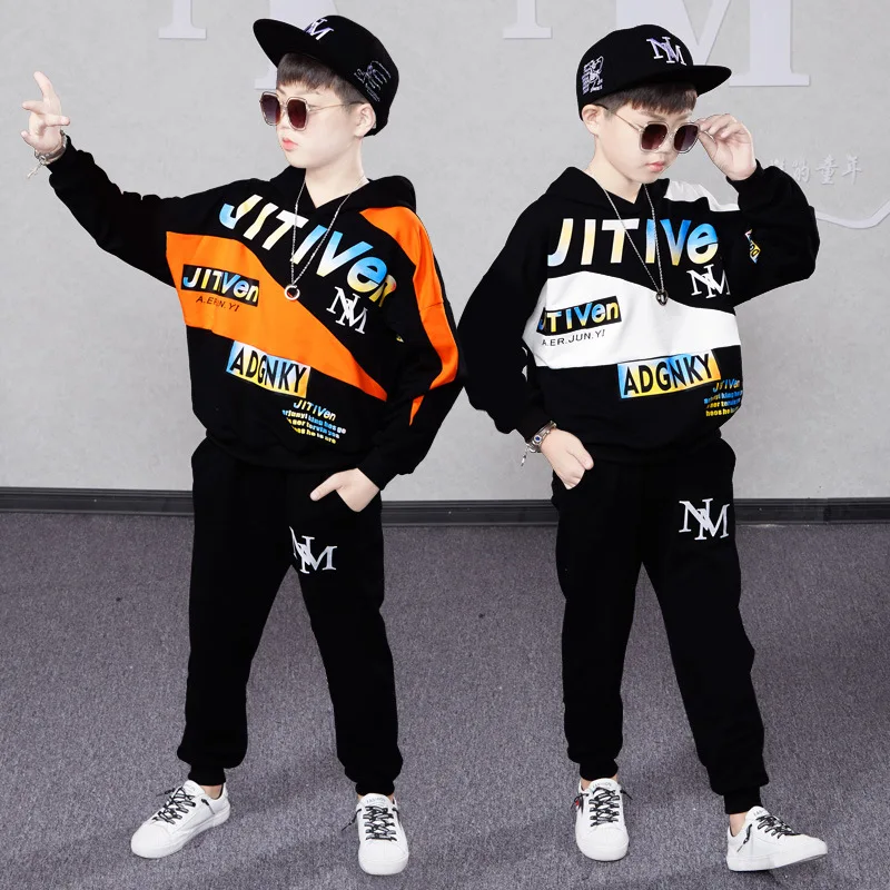 

Kids Autumn Clothes Set for Boys Letter Sweatshirt and Pants Children Outfits 6 8 10 12 Years Boys Clothing Sport Suits