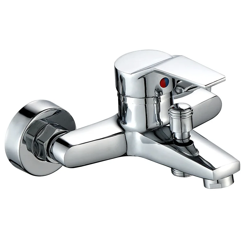 

Triple Bathtub Hot and Cold Mixing Water Faucet Sink Spray Shower Head Deck Mounted Basin Mixer Taps Home Improvement