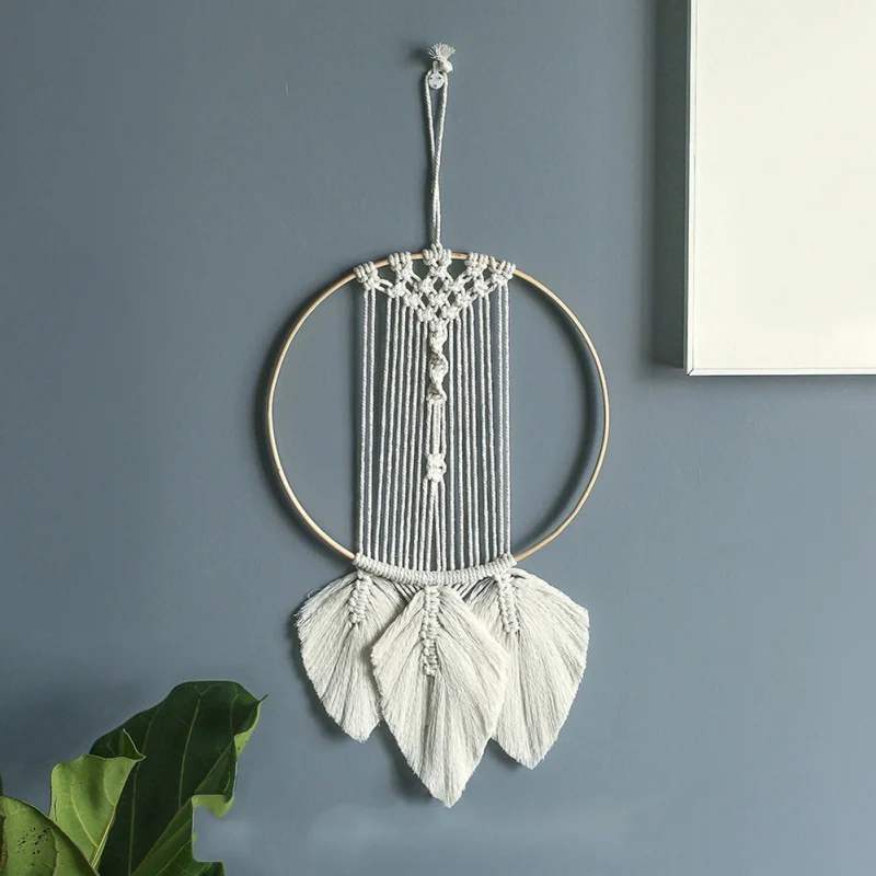 Богемный стиль Ловец снов Хранитель ручной работы с кисточкой Висячие украшения