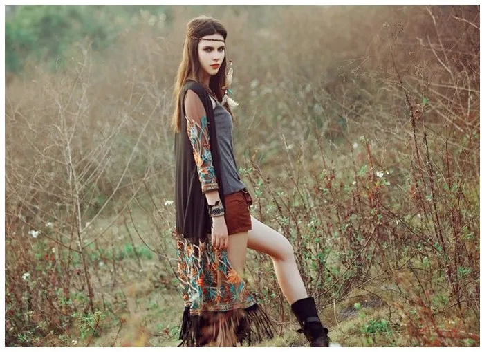 Летнее кимоно в богемном стиле кардиган повседневные Модные женские рубашки