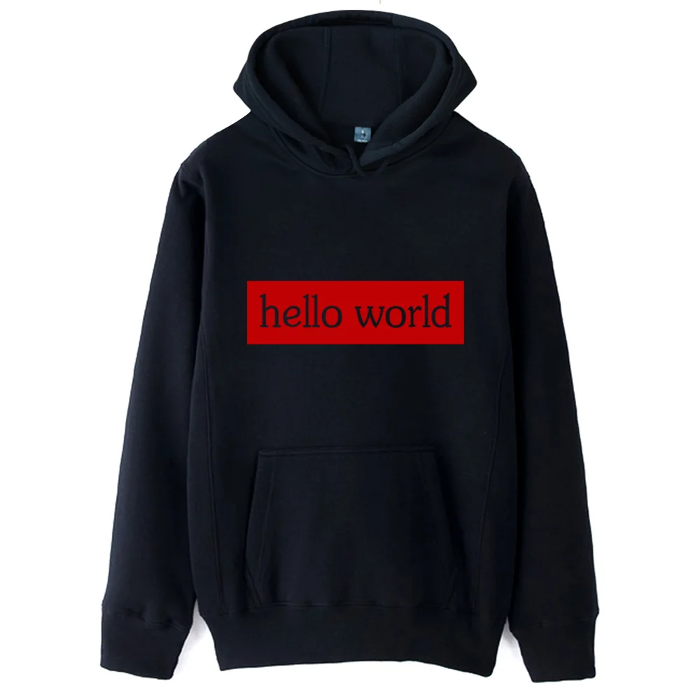 

Мужская Флисовая Толстовка с капюшоном Hello World Geek C программа Std Namespace Code C ++ на осень и зиму