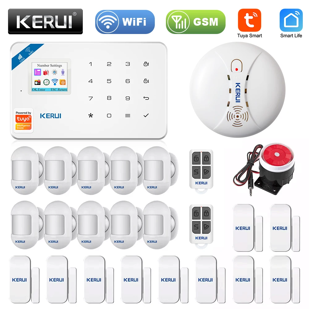 Система сигнализации KERUI W18 для дома охранная сигнализация датчик движения