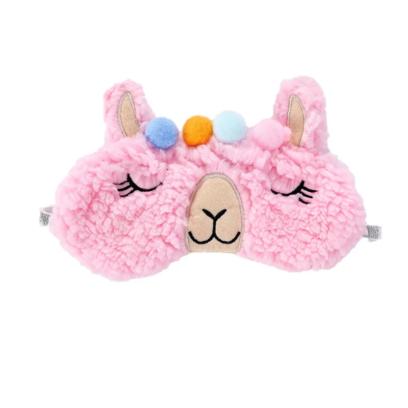 

Alpaca Eyeshade Relax Mask Kawaii Soft Toy Eye Mask Sleeping Mask Plush Eye Shade Cover 3D Cartoon For Travel Toy Party Gifts