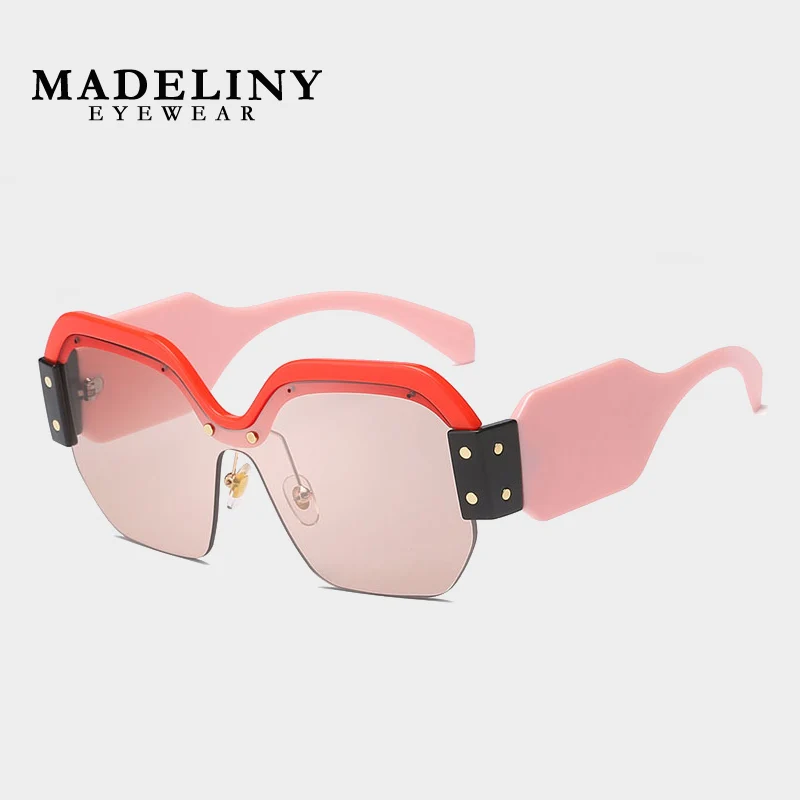 Женские винтажные солнцезащитные очки MADELINY Новые квадратные брендовые