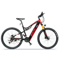 27 5 inch pro electric powered soft tail mountain bike front rear double shock absorbers 48v500w 17ah lithium battery tr ebike
