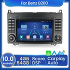 Автомобильное радио, видеоплеер для Mercedes Benz B200, класс A, B, W169, W245, Viano, Vito, W639, Sprinter, W906, GPS-навигация, 4 + 64G, Android BT