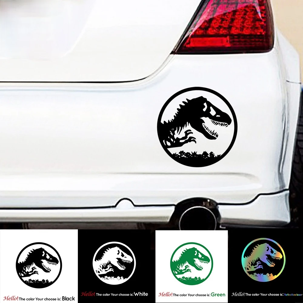 

Cartoon Jurassic Park Decal Fashion Sticker Window Decoration Personality Vinyl Decals KK12*12cm
