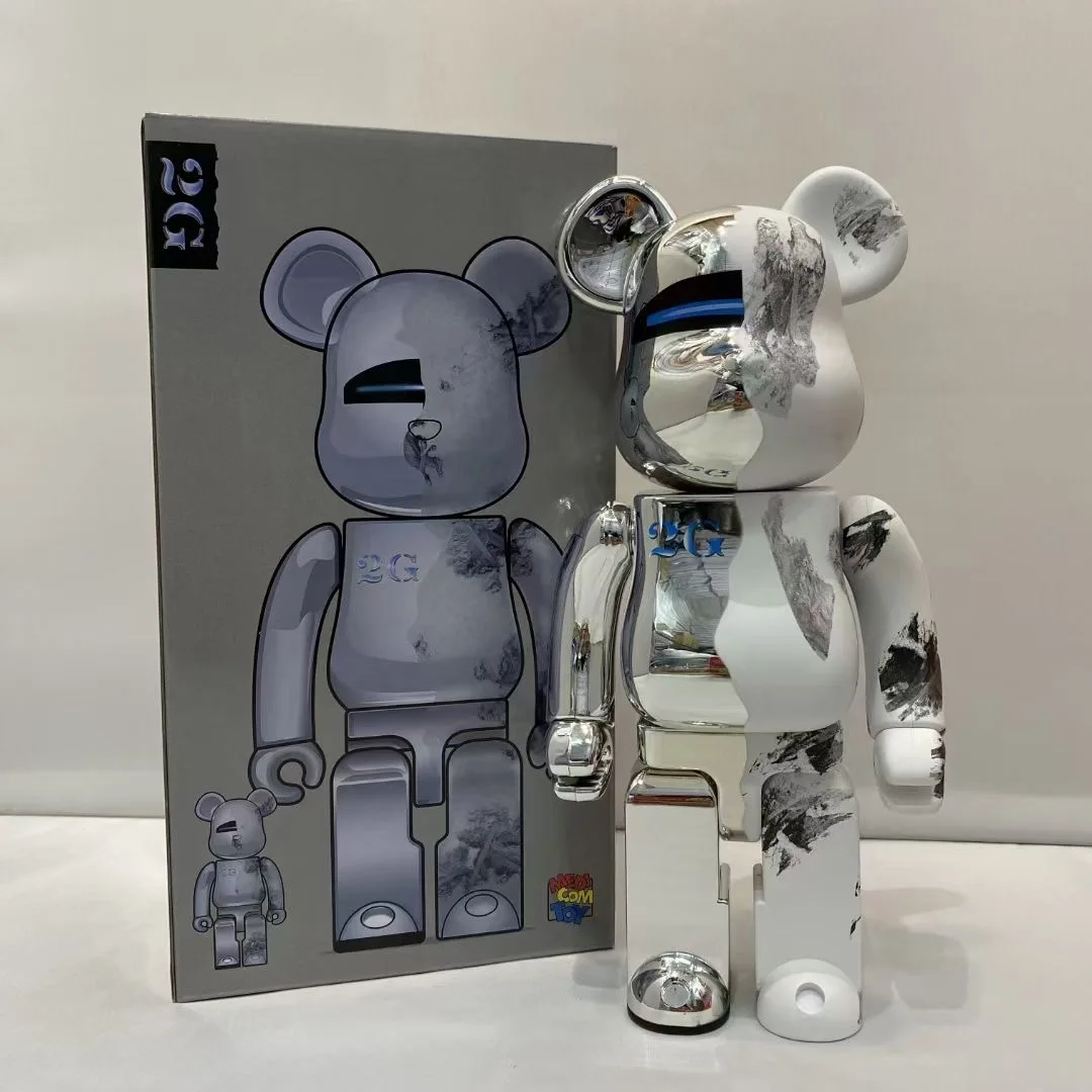 Высокой версии Bearbricklys 400% 28 см красочные бусины ПВХ экшн-фигурки блоки медведь