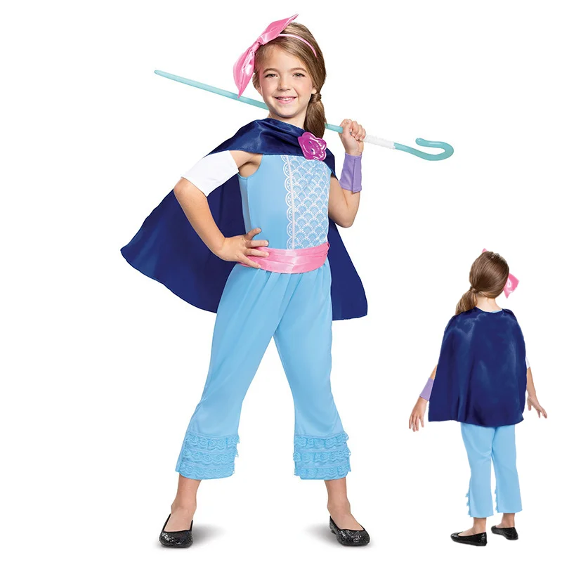 Костюм Диснея для косплея девочки Бо Пип из фильма "История игрушек 4" на Хэллоуин.