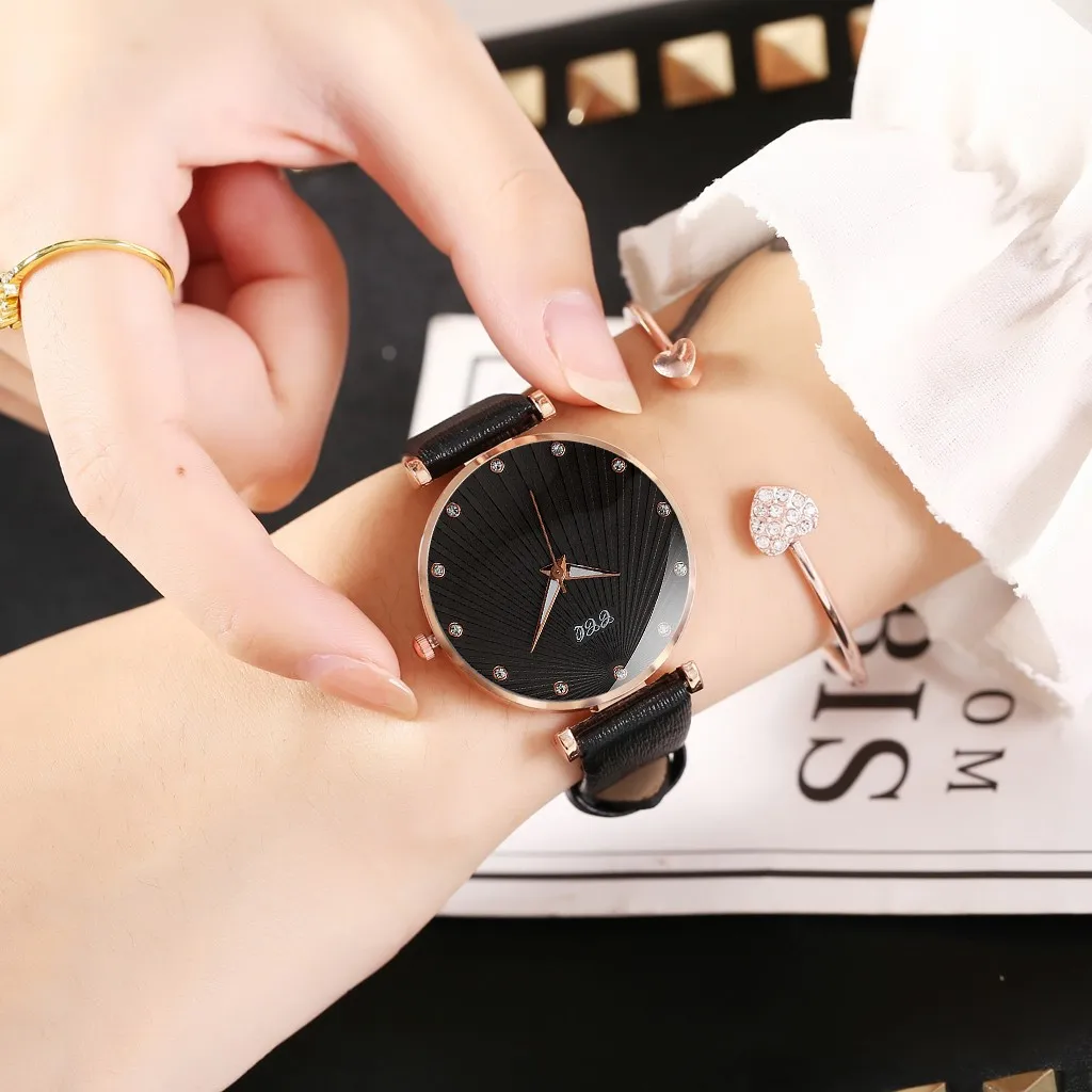 

CCQ simple and elegant ladies watch dress dinner ladies must-have watch leather thin wristband ladies quartz watch new 5*