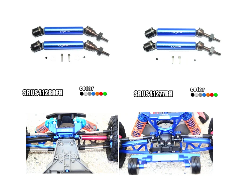 Закаленная сталь № 45 передняя + задняя ось W. Корпус из сплава для TRAXXAS Rustler 4X4 VXL и