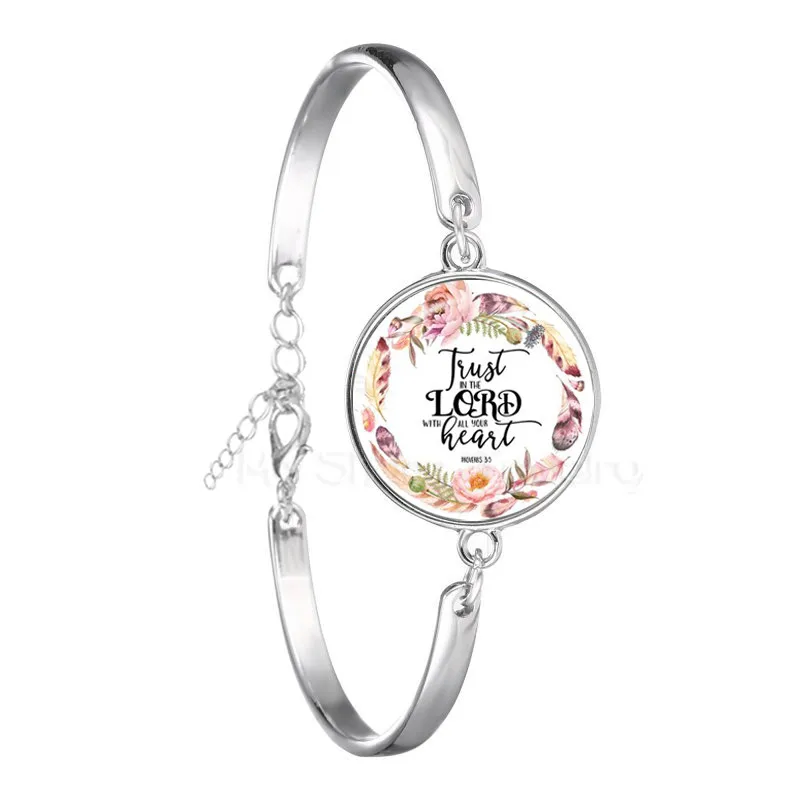Браслет со стихами из Библии вдохновляющие украшения с Иисусом браслет Псалом