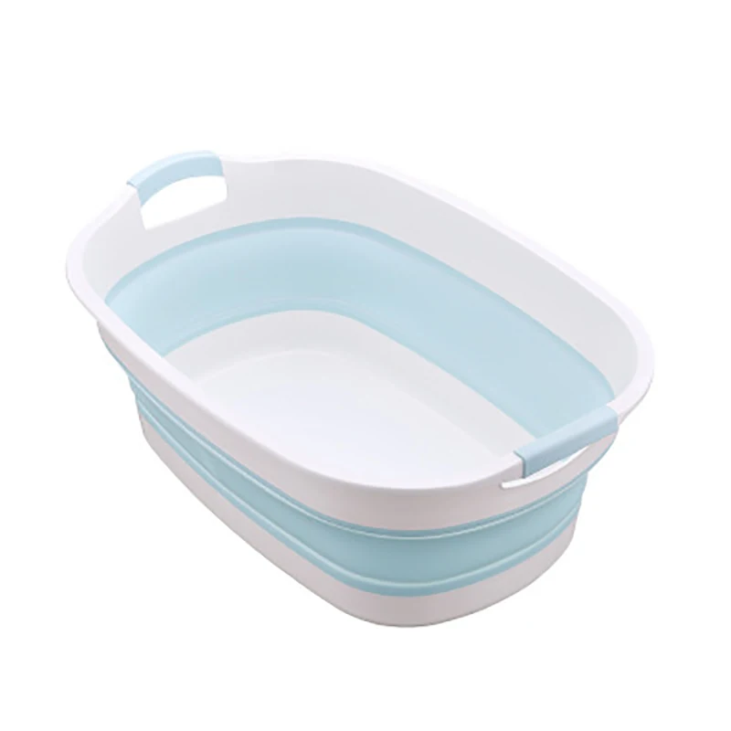 

61cm Portable Baby Tub Folding Bathtub Children Lying Universal Bath Barrel Baby Newborn Supplies Apply To 0~6 Years Old Baby
