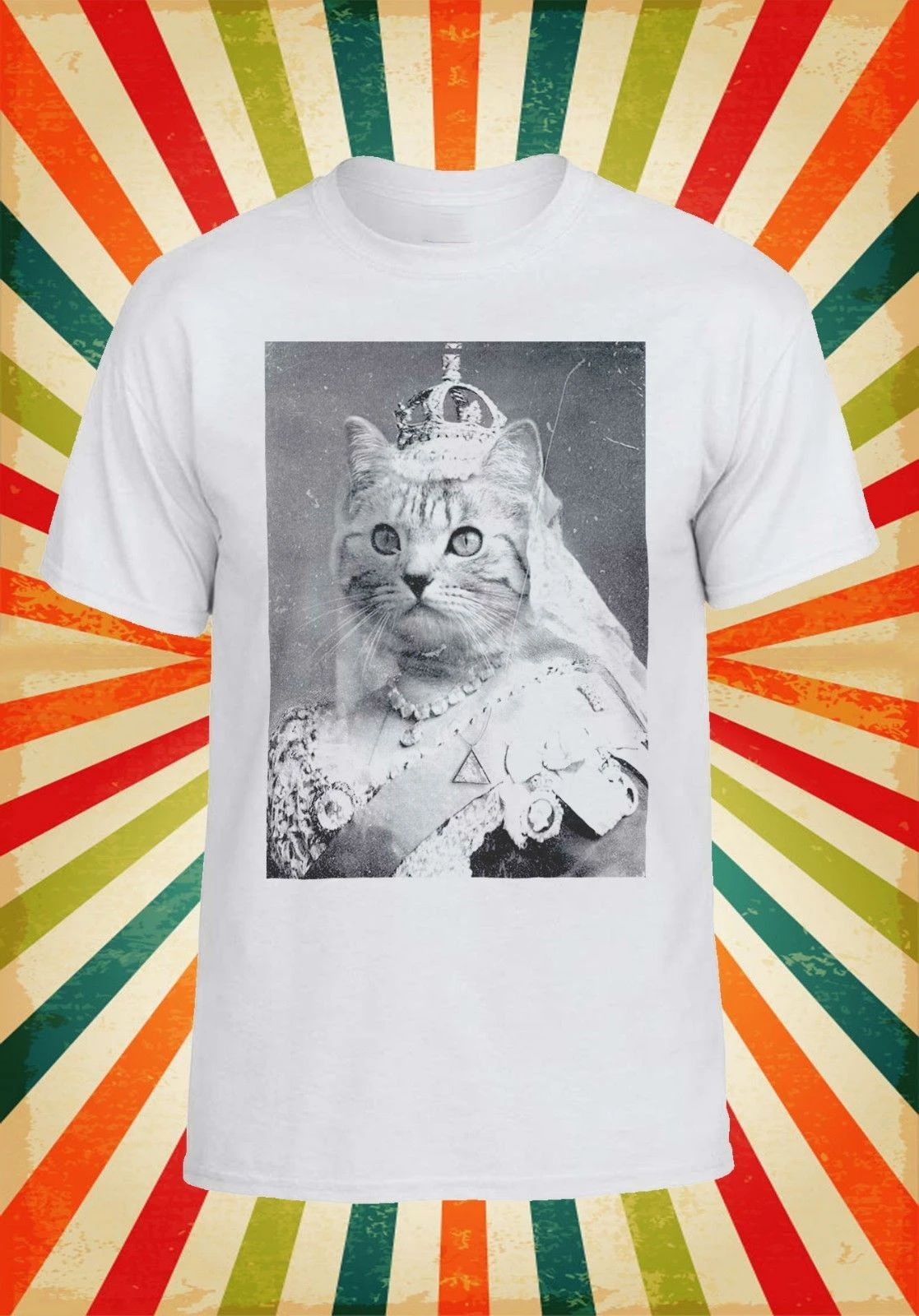 Кошка королева котенок мяу забавный крутой для мужчин женщин жилет майка унисекс