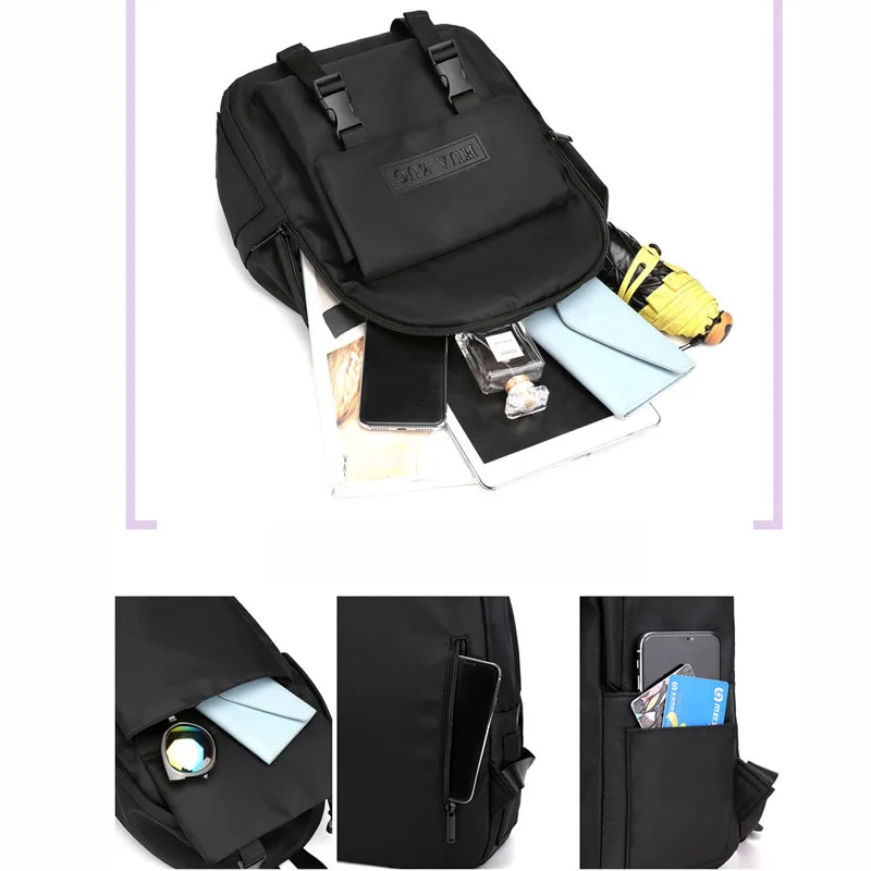 Женский рюкзак из ткани Оксфорд розового цвета для студенческого колледжа