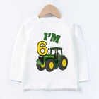 Трактор 1-9 с рисунком в виде цифр на день рождения