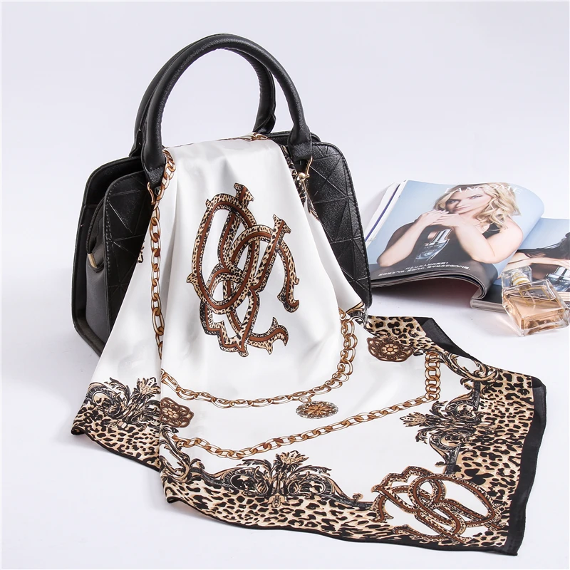 

2018 роскошный брендовый шелковый шарф, квадратный женский офисный платок, маленькие шарфы для женщин, платок для волос