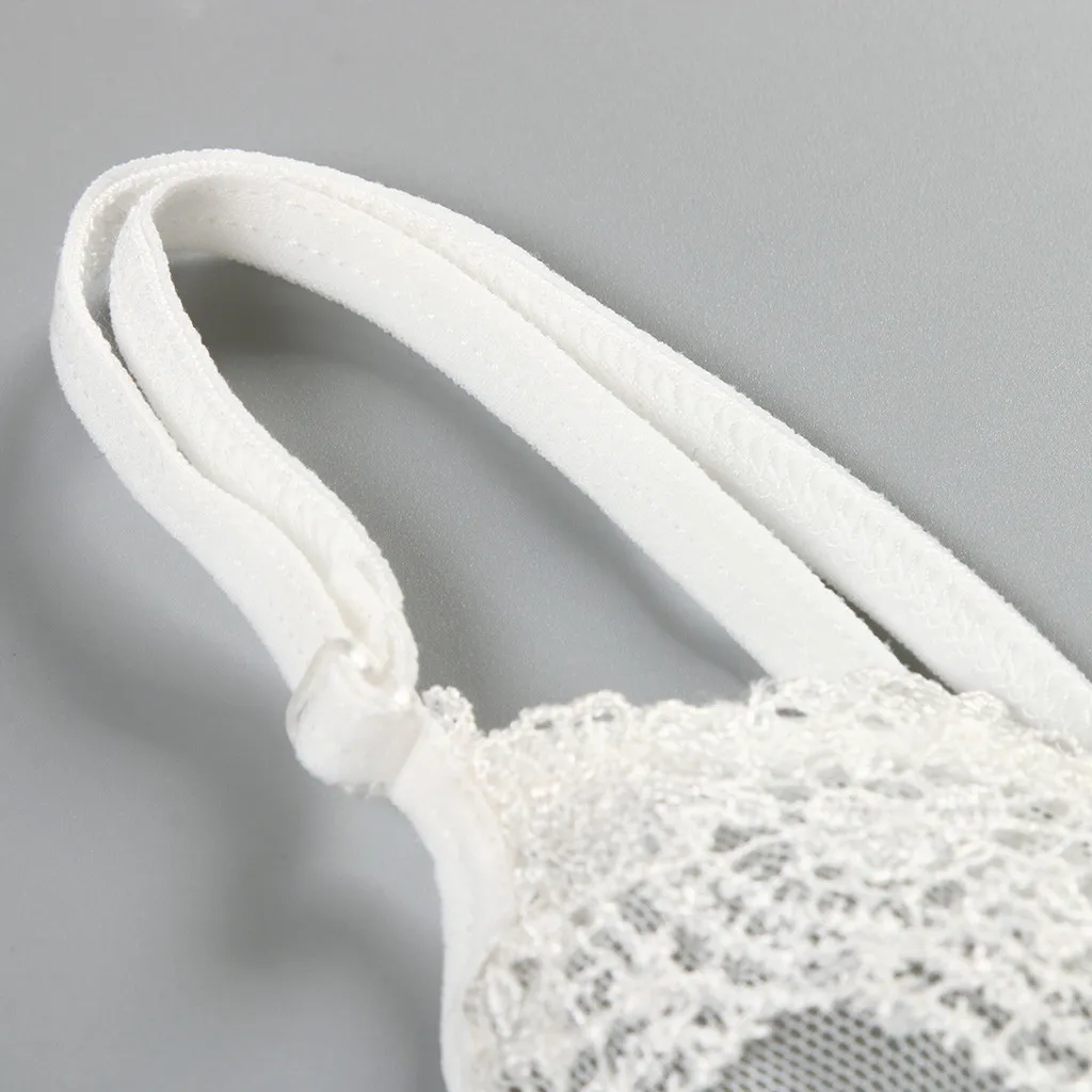 

Sexy Sheer Lace Sleepwear Women Floral Embroidery Long Gown Sexy Nightgown Nightie Femme Slips Nightdress Plus Size Home Clothes