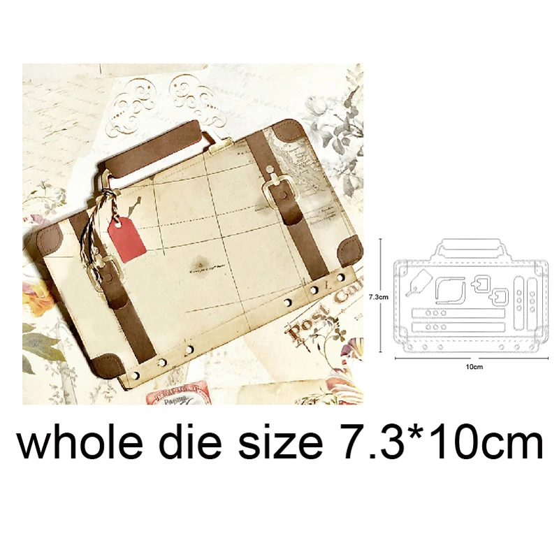 

Suitcase Handbag Frame Metal Cutting Dies Stencils For Scrapbooking dies DIY Craft Album Card Making Embossing Die Cuts 2020 New